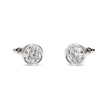 Modern Round Diamond Designer Earrings