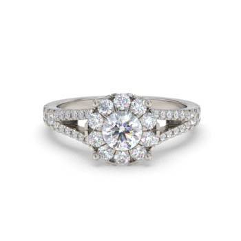 0.65ct Modern Round Diamond Designer Ring