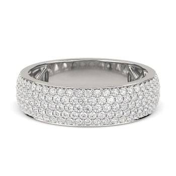 1.00ct Elegant Round Diamond Multi Row Dress Ring