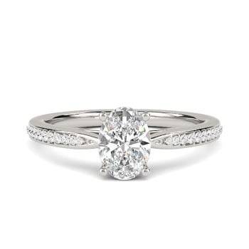 0.70ct VS/F Round Natural Diamond Stud Earrings