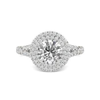0.25ct VS/F-G Princess Cut Natural Diamond Half Eternity Ring