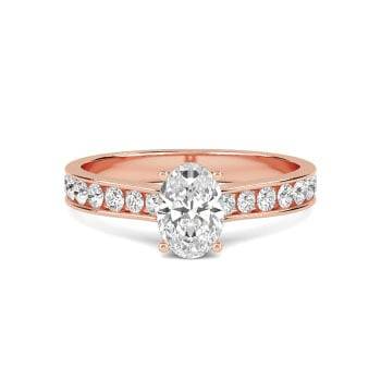 0.33ct VS/F-G Round Natural Diamond 5 Stone Ring