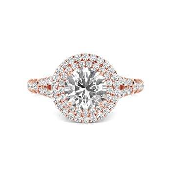 0.25ct VS/F-G Princess Cut Natural Diamond Half Eternity Ring