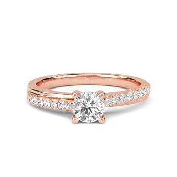 0.70ct SI2/G Classic Round Diamond Wishbone Eternity Ring