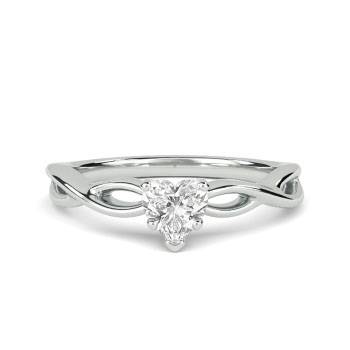 0.10ct VS/F-G Round Natural Diamond Wedding Ring