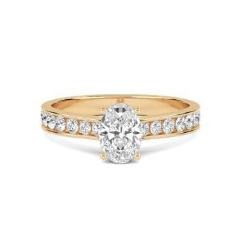 0.33ct VS/F-G Round Natural Diamond 5 Stone Ring