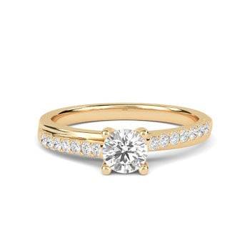 0.70ct SI2/G Classic Round Diamond Wishbone Eternity Ring