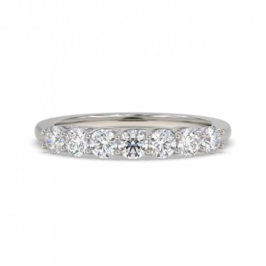 0.50ct Round 7 Stone Diamond Ring
